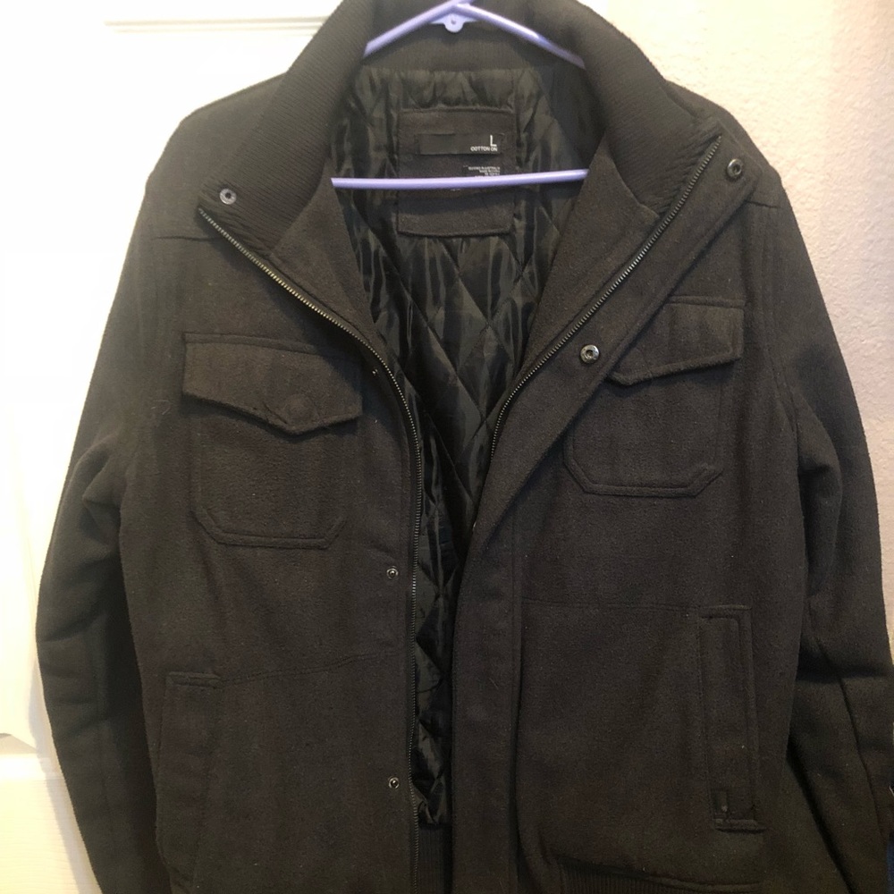 Dark grey bomber jacket